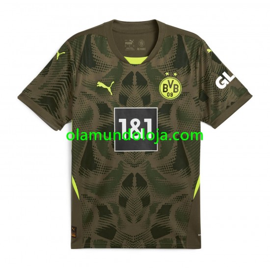 Camisola Borussia Dortmund Guarda-redes Homem Equipamento Primeiro 2024-2025 Manga Curta